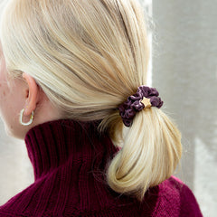 By Eloise Silk Scrunchie Bangle Hair Bands