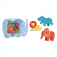 Djeco Baby Stickers - Safari Animals