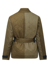 Komodo Zuri Jacket - Khaki Green Patchworks