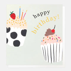 Caroline Gardner - Happy Birthday Cupcakes Card