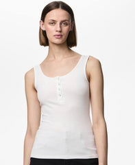Pieces Kitte Tank Top - Bright White