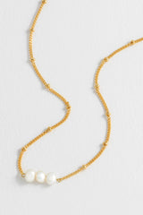 Estella Bartlett Beaded Chain And Pearl Necklace - Gold Plated