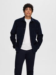 Selected Homme Peter Corduroy Overshirt - Sky Captain