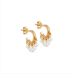 Enamel Copenhagen Astrid Hoops - Pearl