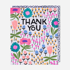 Pigment Ditsy Floral Thank You Card