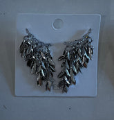 Shesra dangling feather earrings - Silver and Gold