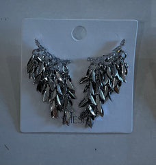 Shesra dangling feather earrings - Silver and Gold
