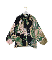 One Hundred Stars - Crane Emerald Pussybow Blouse