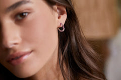 Estella Bartlett- Amethyst Amelia Hoop Earrings