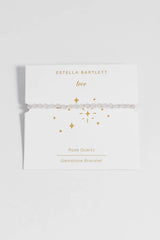 Estella Bartlett Wellness Gemstone Amelia Bracelet - Rose Quartz