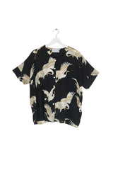 One Hundred Stars Stork Black Tea Blouse