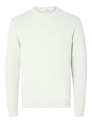 Selected Homme Dane Crew Neck Jumper - Bright White