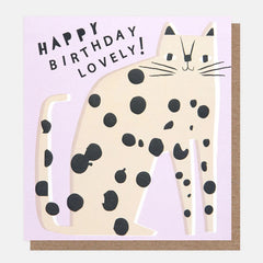 Caroline Gardner - Spotty Cat Happy Birthday Lovely Card