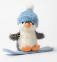 Jellycat Peanut Penguin Snowboarding
