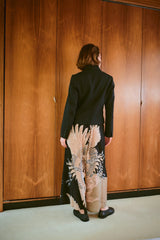 One Hundred Stars - Crane Black Crepe Palazzo Pants