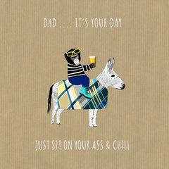 Sally Scaffardi Sit On Your Ass & Chill Dad Card