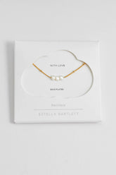 Estella Bartlett Beaded Chain And Pearl Necklace - Gold Plated