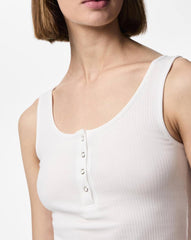 Pieces Kitte Tank Top - Bright White