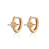 Scream Pretty - Gold Starburst Huggie Earrings