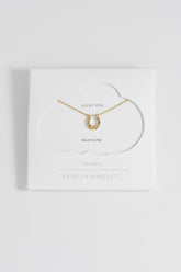 Estella Bartlett Multi Pastel Horseshoe Necklace