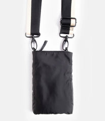 Caroline Gardner Black Padded Phone Pouch Bag