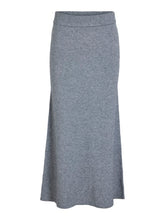 Vila Lilo Knit Skirt - Medium Grey Melange