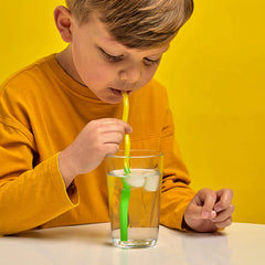 Kikkerland Wiggly Worm Color Changing Straws