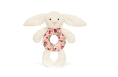 Jellycat Blossom Cream Bunny Berry Ring Rattle