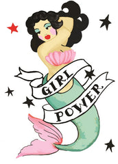 Sooshichacha Girl Power Tattoo Birthday Card