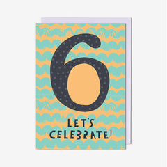 Pigment Productions - Let’s Celebrate Age 6 Card