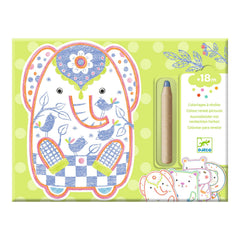 Djeco Magic Colouring Wild Animals