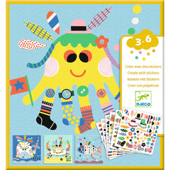 Djeco Create With Stickers - Sea creatures