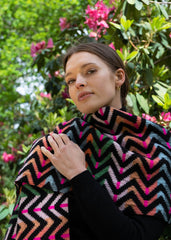 Quinton & Chadwick - Large Zig Zag Scarf in Hibiscus