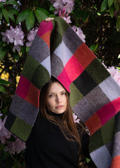 Quinton & Chadwick - Big Brushed Scarf in Hibiscus