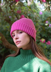 Quinton & Chadwick - Brushed Beanie Hat in Bubblegum Pink