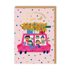 Ohh Deer - Merry Christmas To You All Car Card