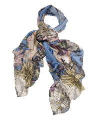 One Hundred Stars Daisy Blue Scarf