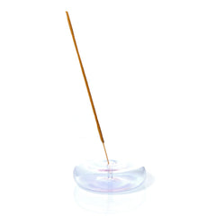 Maegen Dimple Glass Incense Holder -Lavender