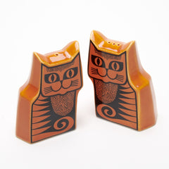 Magpie Gifts - Hornsea Cat Cruet Set - Orange