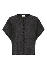 Fransa Sanny Cardigan - Charcoal Grey Melange