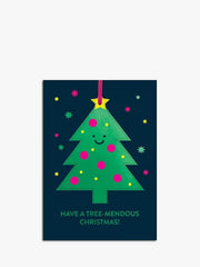 Stormy Knight Tree-Mendous Christmas Pop-out Bauble Card