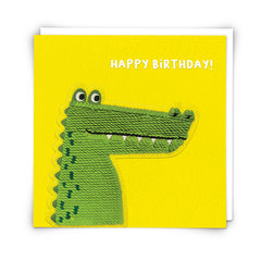 Redback Cards - Sequin Crocodile Birthday Card