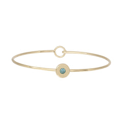 Moments Gold Blue Crystal Bracelet