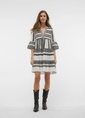 Vero Moda Dicthe Tunic - Snow White / Ibiza Black