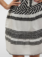 Vero Moda Dicthe Tunic - Snow White / Ibiza Black