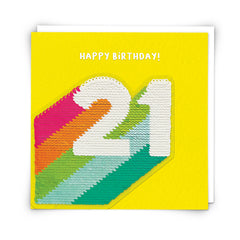 Redback Sequin Card - 21st Birthday