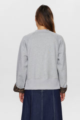 Numph Zari Sweatshirt - Medium Grey Mel