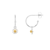 Estella Bartlett Wildflower Hoop Drop Earrings
