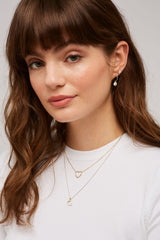 Estella Bartlett Wildflower Hoop Drop Earrings