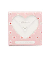 Estella Bartlett Elongated Domed Heart Necklace - Silver Plated